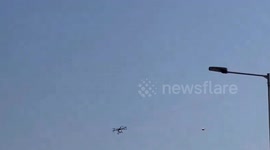 Farmers counter tear gas drones with kites at Shambhu border