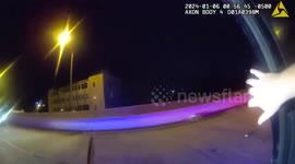 Police Officer Escapes Near-Death Collision as Driver Crashes into His Vehicle in St. Petersburg, FL, USA