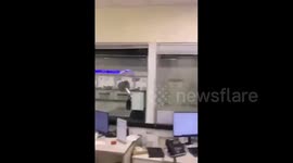 Disruptive passenger smashes glass after missing flight, faces property damage charges