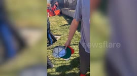 Super Bowl parade: Video shows person being held down by police