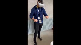 Shootin training and weapons assembly with augmented reality for police and military at the police school in Spain.