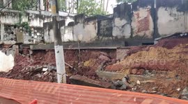 Cemetery wall collapses after heavy rain hit Sao Paulo, Brazil