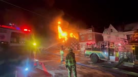 Building Fire with Collapse Moser Sanitation, Mount Carmel, Pennsylvania