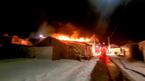 Mosor Fire Building Fire with Collapse Moser Sanitation, Mount Carmel ...