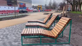 Cash-strapped council erects Benidorm-style sun loungers - leaving locals baffled