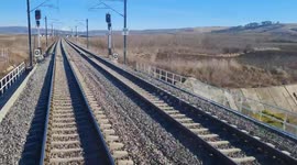 Railway infrastructure in Laslea, Romania