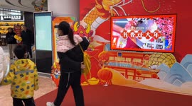 Readers Read Books at the Dunhuang Culture exhibition at Shandong Book City in Jinan, China