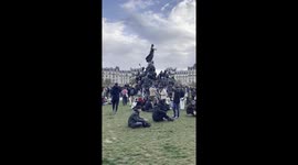 More than one million people took to the streets in Paris and other French towns as part of countrywide protests over proposals to raise the retirement age. Eight of the largest unions participated in the strike over pension reforms. Police / French genda