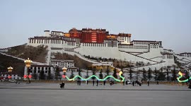 Tourists visit the Potala Palace in Lhasa, China