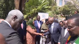 African leaders unveil statue of late Tanzanian president at AU