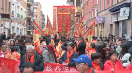 Year of the Dragon Parade in Madrid, Spain