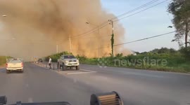 Smoke from crop burning engulfs roads around Bangkok