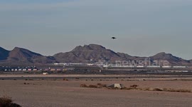 AV-8B Harrier's Spectacular Vertical Landing Stuns at Nellis AFB