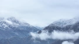 A Snowy Village in Shiyan, China