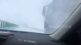 Blizzard Strikes China, Making Road Travel Treacherous
