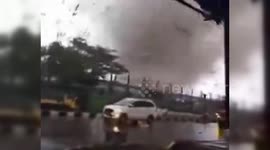 Tornado Causes Chaos in West Java, Indonesia