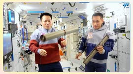 China's space station hosts unconventional painting exhibition