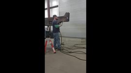 Welder Gets Metallic Uppercut