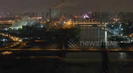 Beijing-Hangzhou Grand Canal Container Terminal in Huaian, China