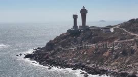 Sanchiya Cliff Lighthouse in Shantou, China