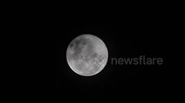 Snow Full Moon During Chinese New Year is Seen in Tanah Datar District on February 24, 2024.