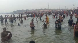 Indian devotees more than 38 lakh people's took a dip in Ganga  Praygraj on Magh Purnima