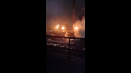 Fire erupts at NLMK workshop in Lipetsk: drone crash suspected as cause