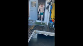 Pacific Northwest California. My cousin on our commercial fishing boat!