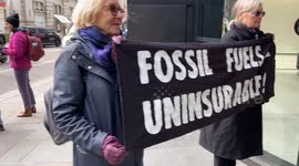 Extinction Rebellion occupy insurance companies’ offices in London’s financial district