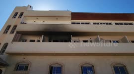 Medical Charity Building Hit By Israeli Artillery in Khan Yunis