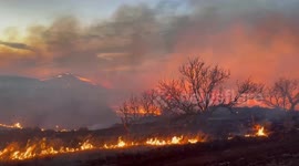 Video shows wildfire in the Texas Panhandle