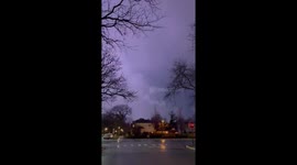 Lightning show slams Chicago during severe storm