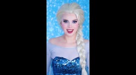 'I transformed into Elsa from Frozen using 3 hours of makeup'