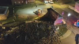 Clean Up of Collapsed Building Debris in Covington, USA