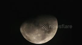 The current moon phase for February 29th, 2024, the Waning Gibbous phase in Tanah Datar, West Sumatra, Indonesia.