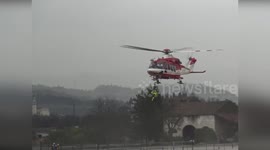Firefighters Conduct 80 Interventions amidst Severe Floods in Vicenza, Italy