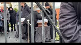 Funeral held for Russian anti-government politician Alexei Navalny