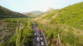 Results of Large Mudslide in Sudak