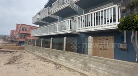 Aftermath of a Hotel Hit by Rogue Wave in Ventura