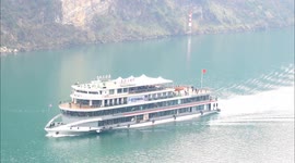 Tourists visit the Three Gorges of the Yangtze River in Yichang, China