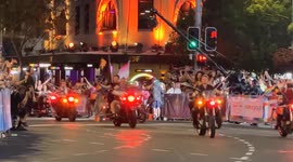 Dykes on bikes start off the Sydney Gay and Lesbian Mardi Gras Parade