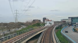 Prince Regent DLR railway, London, UK