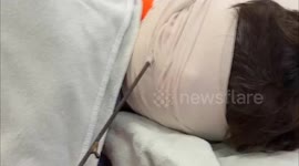 Medics remove harpoon embedded in fisherman's head after he was 'shot by friend'