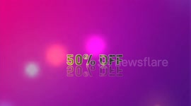 3D Animation Graphics Design, DISCOUNT 50% Text Effects.