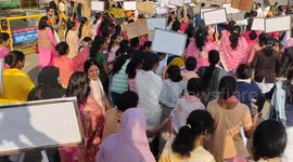 Hundreds of women ran today to worship Nari Shakti Vandan(women Empowerment)