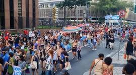 Hundreds attend transmasculine march in Brazil's Sao Paulo