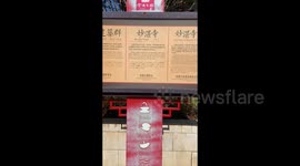 Tourists Visit Miaozhan Temple in Kunming, China