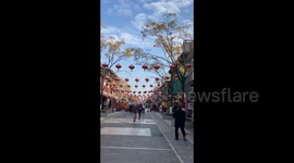 Tourists Visit Guandu Ancient Town in Kunming, China