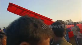 Army aircraft fell in the field in Northern India, both pilots safe