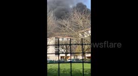 France: Fire Breaks Out At 4 Story Residential Building In Rungis